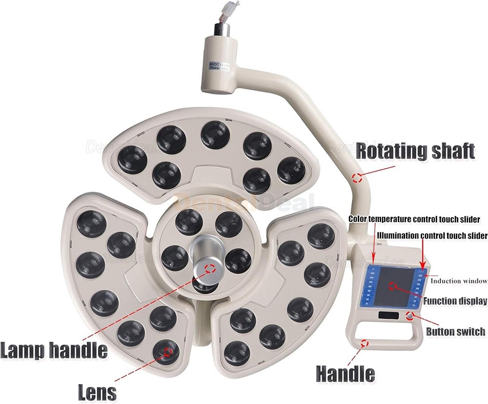 Saab KY-P138 Ceiling Mounted Dental Surgical Lamp Shadowless Oral Operating Light 26 LEDs